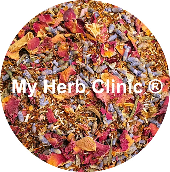 MY HERB CLINIC ® BLOOMING ROOIBOS ORGANIC PREMIUM TEA BLEND CAFFEINE FREE